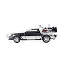 Jada Toys Back to the Future Delorean (Chrome) 1:24 Scale Diecast Vehicle