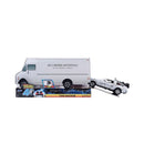 Jada Toys Back to the Future Delorean (Frosted) 1:32 Scale Vehicle with Truck Box (SDCC Exclusive)