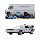 Jada Toys Back to the Future Delorean (Frosted) 1:32 Scale Vehicle with Truck Box (SDCC Exclusive)