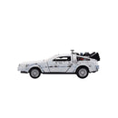 Jada Toys Back to the Future Delorean (Frosted) 1:32 Scale Vehicle with Truck Box (SDCC Exclusive)