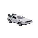 Jada Toys Back to the Future Delorean (Frosted) 1:32 Scale Vehicle with Truck Box (SDCC Exclusive)