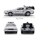 Jada Toys Back to the Future Delorean (Frosted) 1:32 Scale Vehicle with Truck Box (SDCC Exclusive)