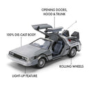 Jada Toys Back to the Future Delorean 1:24 Scale Vehicle with Truck Box (SDCC Exclusive)