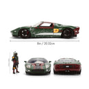 Jada Toys Star Wars 2005 Ford GT (with Boba Fett) 1:24 Scale Diecast Vehicle