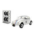Jada Toys Herbie the Lovebug VW Beetle (with Wheel Rack) 1:24 Scale Diecast Vehicle