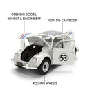 Jada Toys Herbie the Lovebug VW Beetle (with Wheel Rack) 1:24 Scale Diecast Vehicle