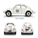 Jada Toys Herbie the Lovebug VW Beetle (with Wheel Rack) 1:24 Scale Diecast Vehicle