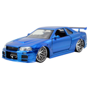 Jada Toys Fast & Furious '02 Nissan Skyline GT R R34 1:24 Scale Hollywood Ride
