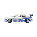 Jada Toys Fast & Furious 2002 Nissan Skyline GTR R34 Silver 1:32 Scale Hollywood Ride