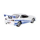 Jada Toys Fast & Furious 2002 Nissan Skyline GTR R34 Silver 1:32 Scale Hollywood Ride