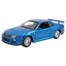 Jada Toys Fast & Furious 2002 Nissan Skyline GTR R34 Blue 1:32 Scale Hollywood Ride