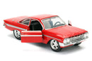 Jada Toys Fast & Furious FF8 1961 Chevy Impala 1:32 Hollywood Ride
