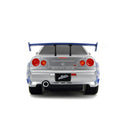 Jada Toys Fast & Furious 2002 Nissan Skyline GT R (BNR34) 1:16 Scale Remote Control Car