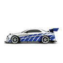 Jada Toys Fast & Furious 2002 Nissan Skyline GT R (BNR34) 1:10 Scale Remote Control Drift Car