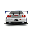 Jada Toys Fast & Furious 2002 Nissan Skyline GT R (BNR34) 1:10 Scale Remote Control Drift Car