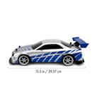 Jada Toys Fast & Furious 2002 Nissan Skyline GT R (BNR34) 1:10 Scale Remote Control Drift Car