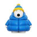 Super7 Peanuts Snoopy in Puffy Blue & Yellow Coat Fun! Fun! Figure