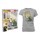 Funko Pop Marvel Comics Loki Pop! T Shirt Womens Grey L