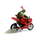 The Loyal Subjects Teenage Mutant Ninja Turtles (comics) Raphael Ninja with Red Motorcycle BST AXN Figure