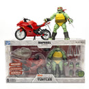 The Loyal Subjects Teenage Mutant Ninja Turtles (comics) Raphael Ninja with Red Motorcycle BST AXN Figure