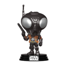 Funko Pop Star Wars: The Mandalorian Q9 Zero Metallic Pop! Vinyl