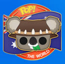 Funko Pop Funko Around the World Ozzy Koala (Australia) Pop! Vinyl with Pin [RS]