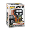 Funko Pop Star Wars: The Mandalorian Mandalorian with the Child Jetpack Flying Pop! Vinyl