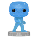 Funko Pop Marvel Infinity Saga Captain America Blue (Artist Series) Pop! Vinyl with Protector