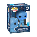 Funko Pop Marvel Infinity Saga Captain America Blue (Artist Series) Pop! Vinyl with Protector