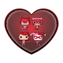 Funko Pop Batman: The Animated Series Valentines Day US Exclusive Pocket Pop! 4 pack [RS]