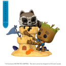 Funko Pop Marvel Rocket & Groot Beach Day US Exclusive Pop! Moment [RS]