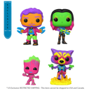 Funko Pop Guardians of the Galaxy: Vol 2 US Exclusive Blacklight Pop! 4 Pack [RS]