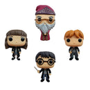 Funko Pop Harry Potter Harry, Hermione, Ron & Dumbledore UK Exclusive Pop! Vinyl 4 Pack [RS]