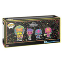 Funko Pop Black Panther 2: Wakanda Forever Blacklight UK Exclusive Pop! Vinyl 4 Pack [RS]