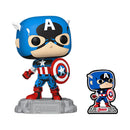 Funko Pop Marvel Comics Captain America 60th Anniversary (with Pin) US Exclusive Pop! Vinyl [RS]