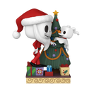 Funko Pop The Nightmare Before Christmas 30th Anniversary Jack & Zero with Christmas Tree Pop! Deluxe