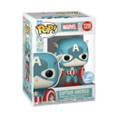Funko Pop Marvel Comics: D100 Captain America Retro Reimagined Pop! Vinyl [RS]