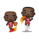 Funko Pop NBA JAM: Rockets Clyde Drexler & Hakeem Olajuwon 8 Bit Pop! Vinyl 2 Pack
