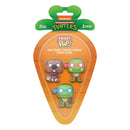 Funko Pop Teenage Mutant Ninja Turtles Splinter, Leonardo & Raphael Carrot Pocket Pop! 3 Pack