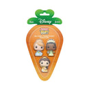 Funko Pop Disney Cinderella, Belle, Tiana Carrot Pocket Pop! 3 Pack
