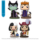 Funko Pop Disney: Villains  US Exclusive Glow Pop! Vinyl 4 Pack [RS]