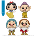 Funko Pop Snow White (1937) Snow White, Dopey, Sleepy, Grumpy Exclusive Diamond Glitter Pop! 4 Pack [RS]