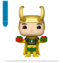 Funko Pop Marvel Comics Loki with Sweater Holiday US Exclusive Metallic Pop! Vinyl [RS]