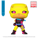 Funko Pop Marvel Comics Daredevil (First Appearance) US Exclusive Blacklight 10" Pop! Vinyl [RS]