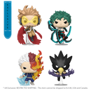 Funko Pop My Hero Academia Hawks, Midoriya, Todoroki, Tokoyami US Exclusive Flocked Pop! 4 Pack [RS]