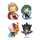 Funko Pop My Hero Academia Hawks, Midoriya, Todoroki, Tokoyami US Exclusive Flocked Pop! 4 Pack [RS]