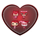 Funko Pop DC Comics: Valentines 2024 Pink US Exclusive Pocket Pop! 4 Pack Heart Box [RS]
