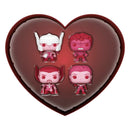 Funko Pop Marvel Comics: Valentines 2024 Pink US Exclusive Pocket Pop! 4 Pack Heart Box [RS]