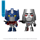Funko Pop Transformers: G1 Optimus Prime & Megatron US Exclusive Metallic Pop! Vinyl 2  Pack [RS]