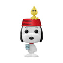 Funko Pop Peanuts Snoopy with Woodstock Flocked Pop! Vinyl Vinyl [RS]